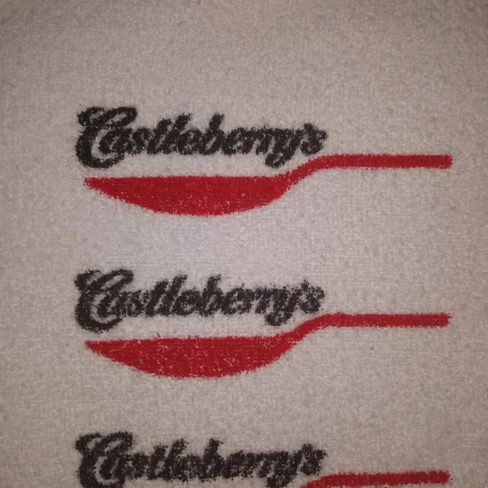 Castleberry's Food company vintage beach towel